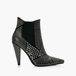 Browns black with silver stud boots